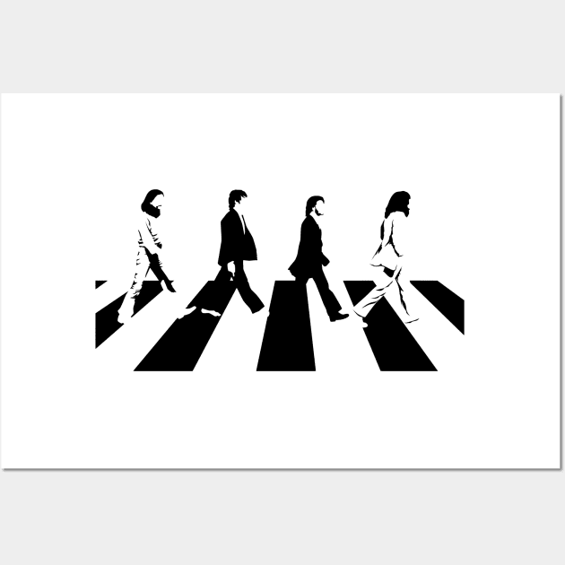 silhouette road abbey Wall Art by creative.z